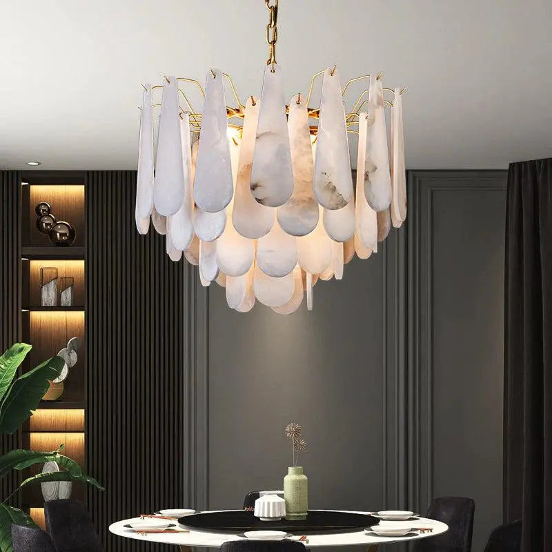 Alabaster Foyer Chandelier ChandeliersLife®
