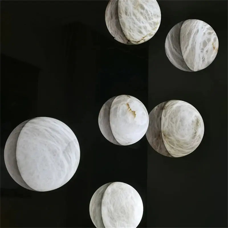 Alabaster Half Moon Wall Sconce ChandeliersLife®