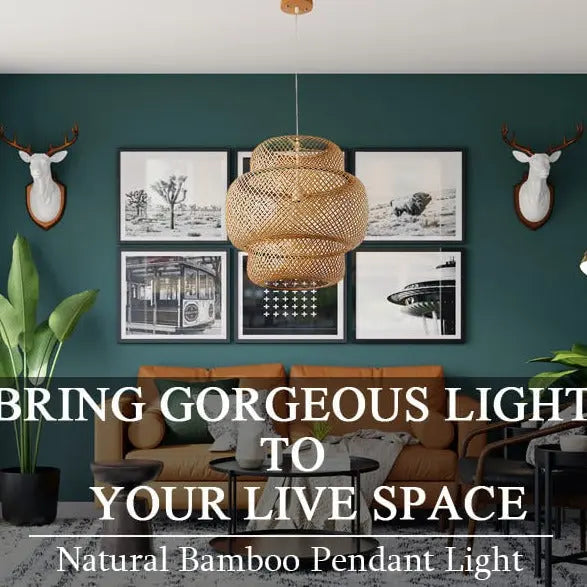 Hand-Woven Bamboo Pendant Light ChandeliersLife®