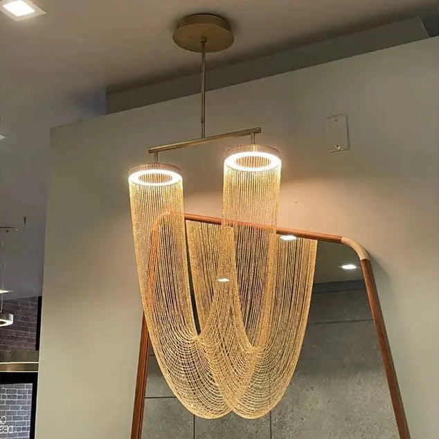 LED Retro Iron Chain LED Chandelier ChandeliersLife®