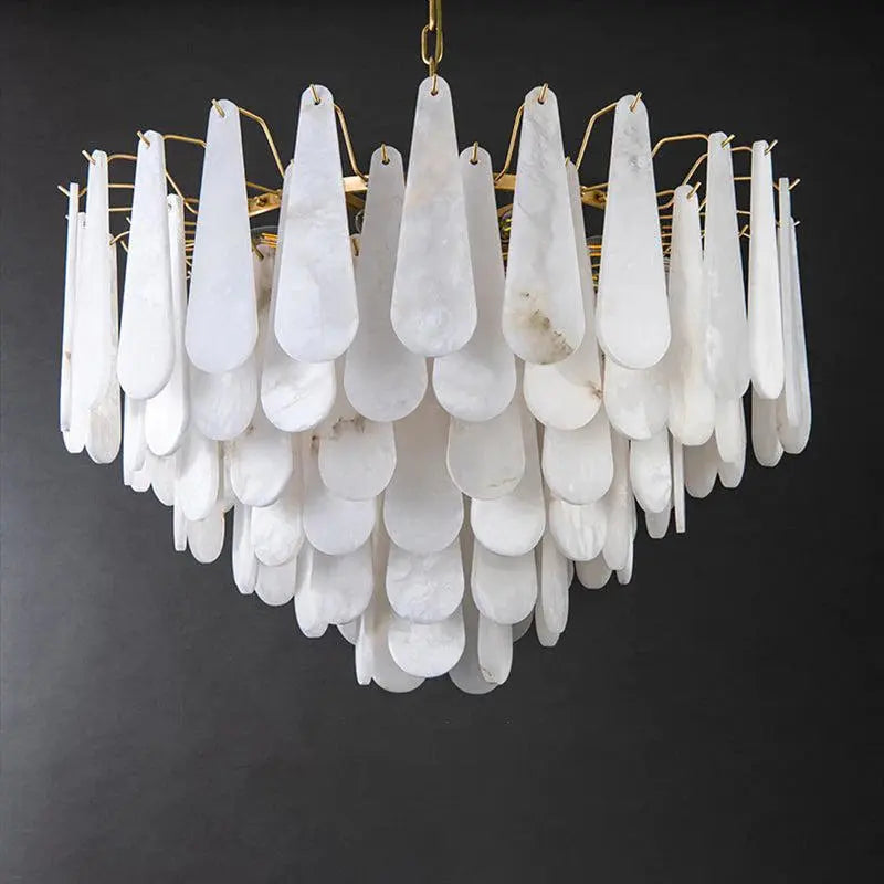 Alabaster Foyer Chandelier ChandeliersLife®