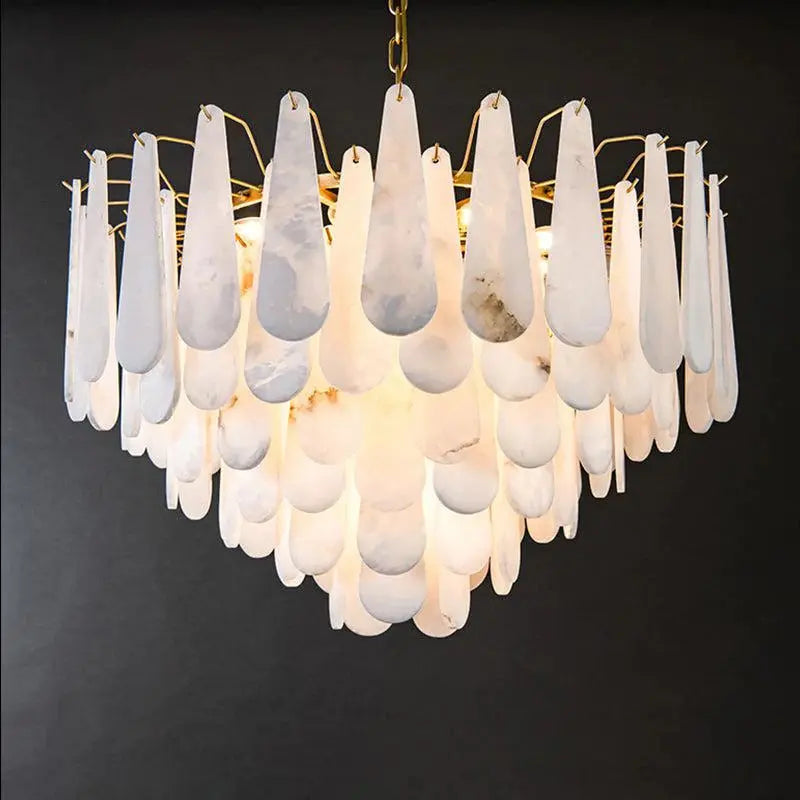 Alabaster Foyer Chandelier ChandeliersLife®