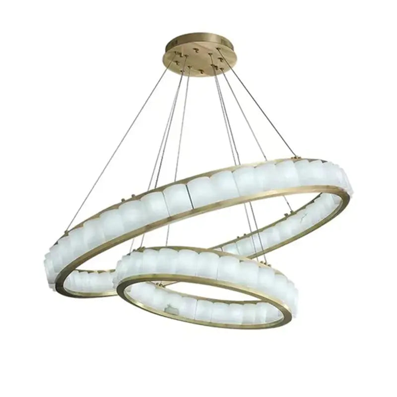 Alabaster Circle Round Pendant Chandelier ChandeliersLife®