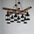 Retro Wood Chandelier ChandeliersLife®