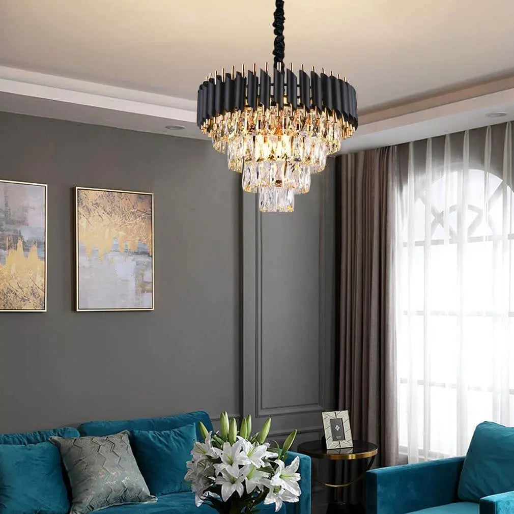 Black Copper Crystal Chandelier ChandeliersLife®