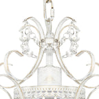 One Light Crystal White Chandelier ChandeliersLife®