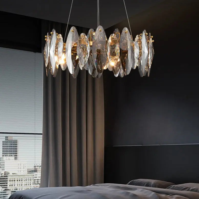 Modern Living Room Gold Deluxe Chandelier ChandeliersLife®