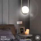 White Single Ball Pendant Chandelier ChandeliersLife®