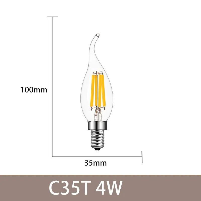 6 Pack Edison Filament Bulbs ChandeliersLife®