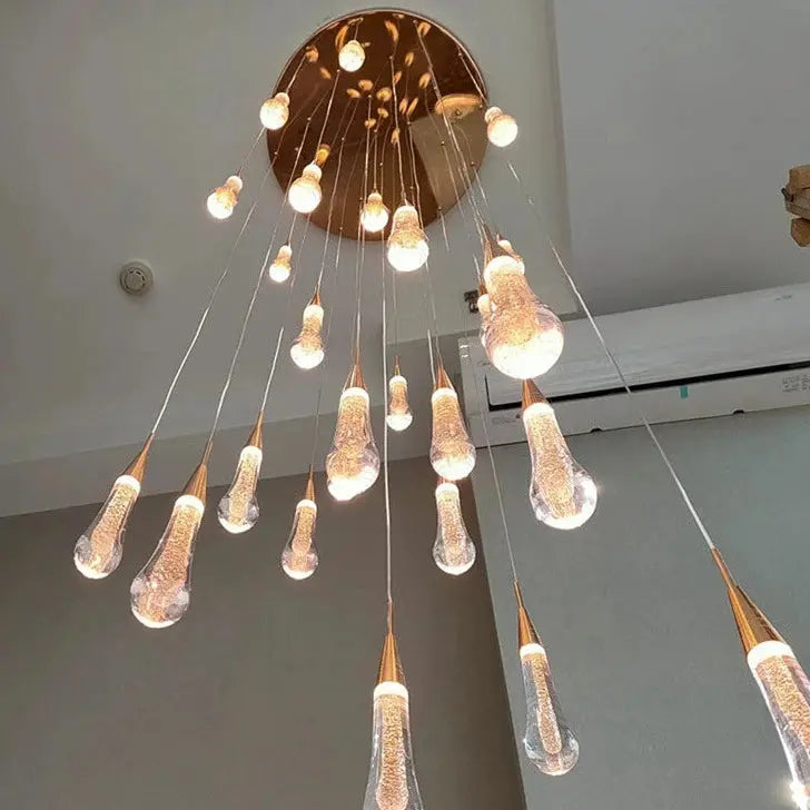 Raindrop Chandelier Decorative Stair Ceiling Crystal Light Fixture ChandeliersLife®