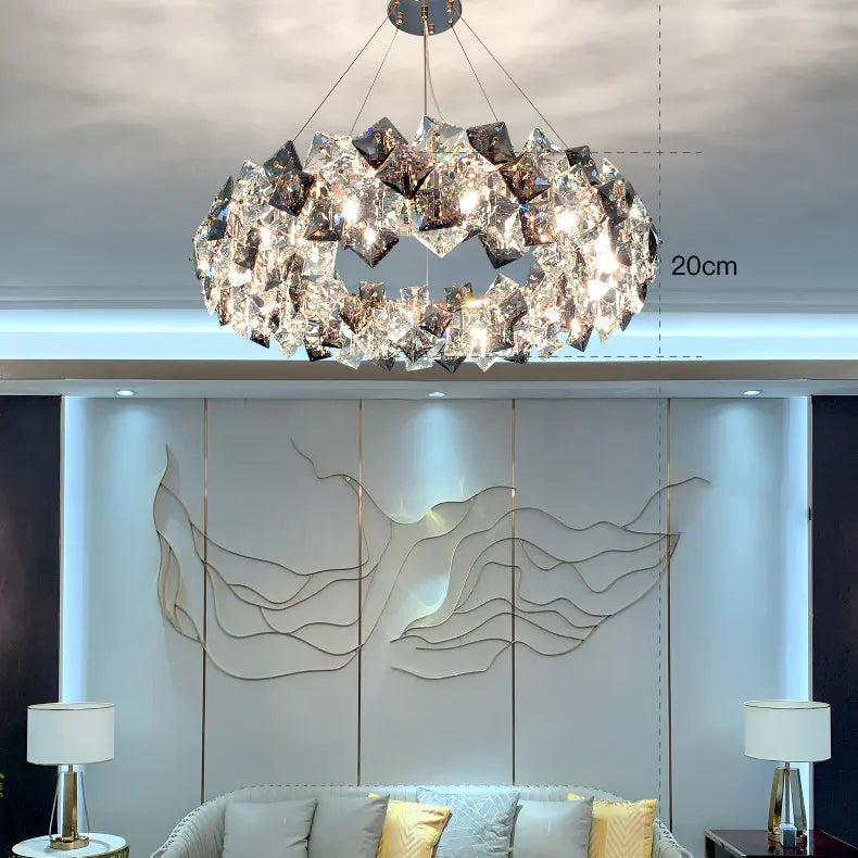 Dandelion Round Crystal Special Modern Chandelier ChandeliersLife®