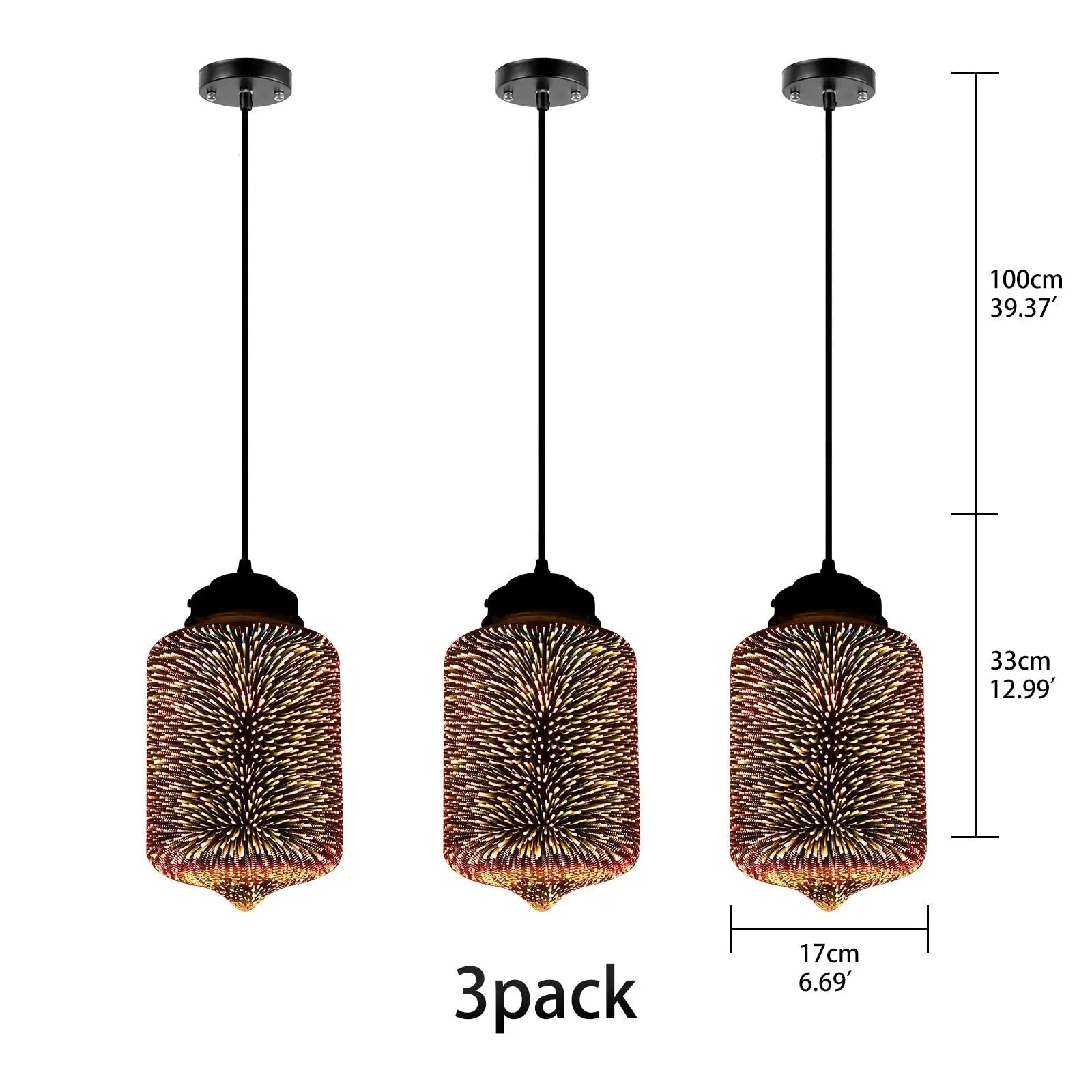 Modern 3D Colorful Pendant Lamp - C ChandeliersLife®