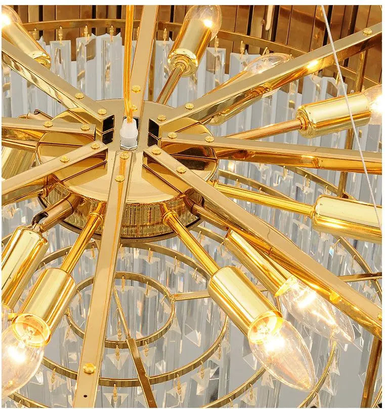 Modern Stainless Steel Luxury Crystal Chandelier ChandeliersLife®