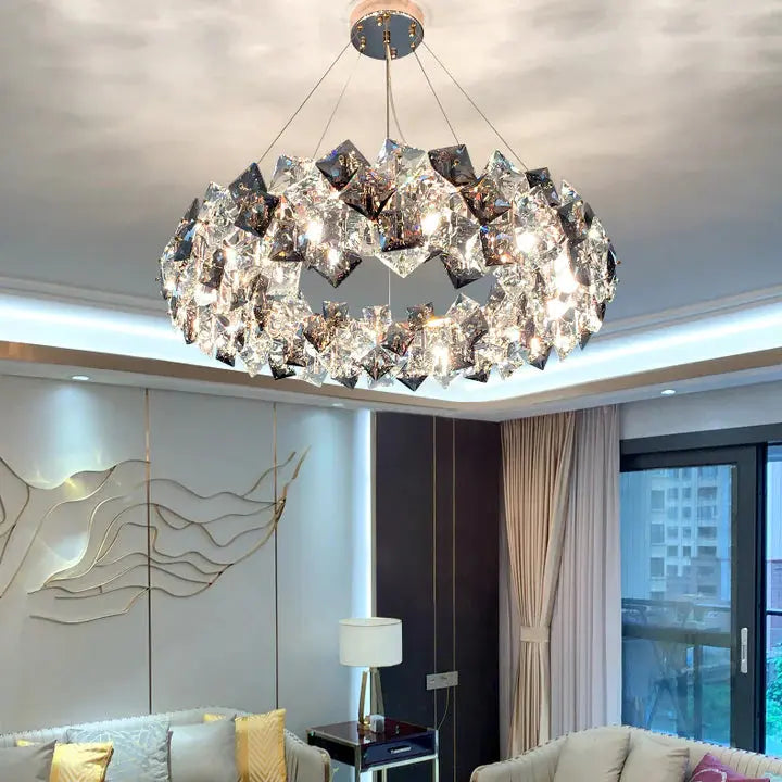 Dandelion Round Crystal Special Modern Chandelier ChandeliersLife®