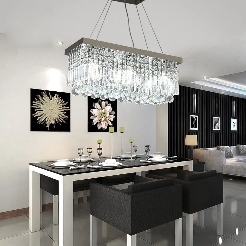Modern Rectangular Crystal Chandelier ChandeliersLife®
