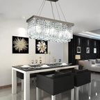 Modern Rectangular Crystal Chandelier ChandeliersLife®