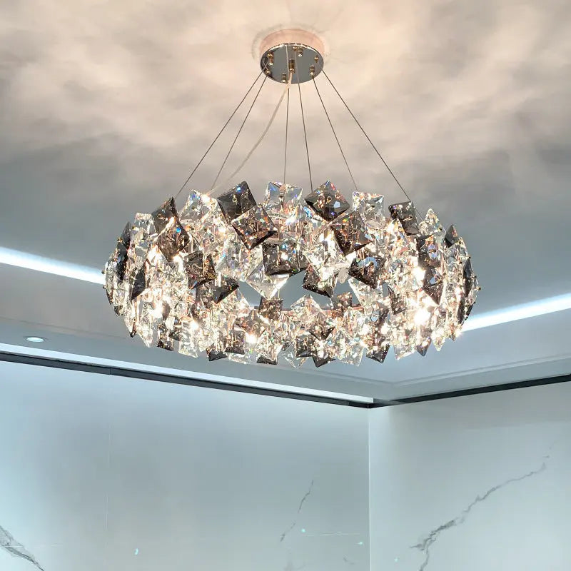 Dandelion Round Crystal Special Modern Chandelier ChandeliersLife®