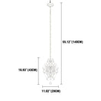 One Light Crystal White Chandelier ChandeliersLife®