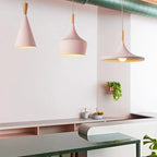 Creative Multicolor Wood Hanging Lamp Nordic
