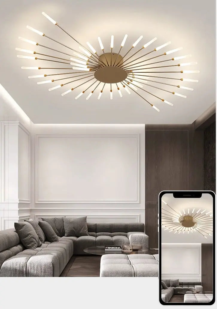 42 Lights Modern Sputnik Ceiling Chandelier ChandeliersLife®