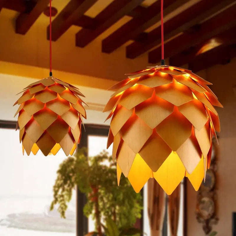 Modern DIY Wooden Pendant Lamp Nordic