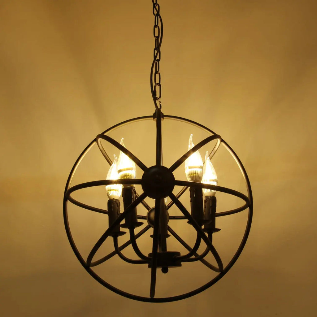 5 Light Unique Globe Chandelier ChandeliersLife®