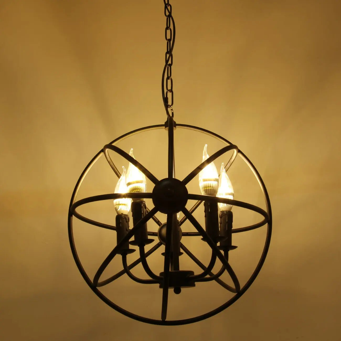 5 Light Unique Globe Chandelier ChandeliersLife®