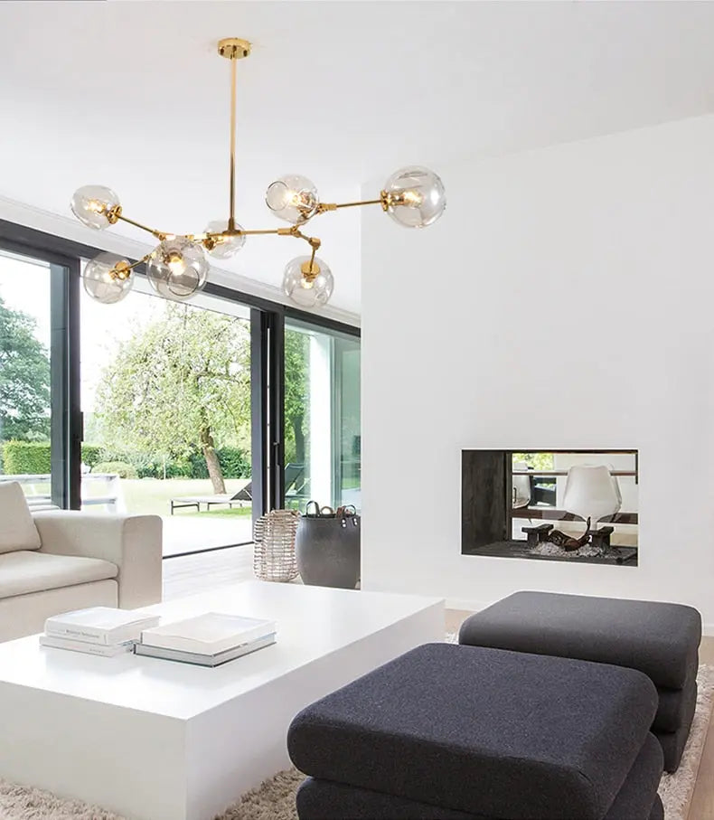 Modern Glass Designer Hanging Chandelier Nordic