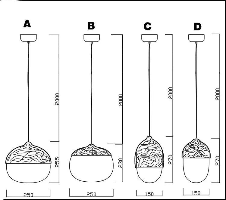 Nuts Acorn Small Mushrooms Hanging Lamp ChandeliersLife®