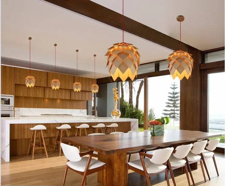 Modern DIY Wooden Pendant Lamp Nordic