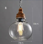 Creative Wood Single Head Pendant Lamp Nordic