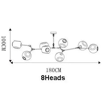 Modern Glass Designer Hanging Chandelier Nordic