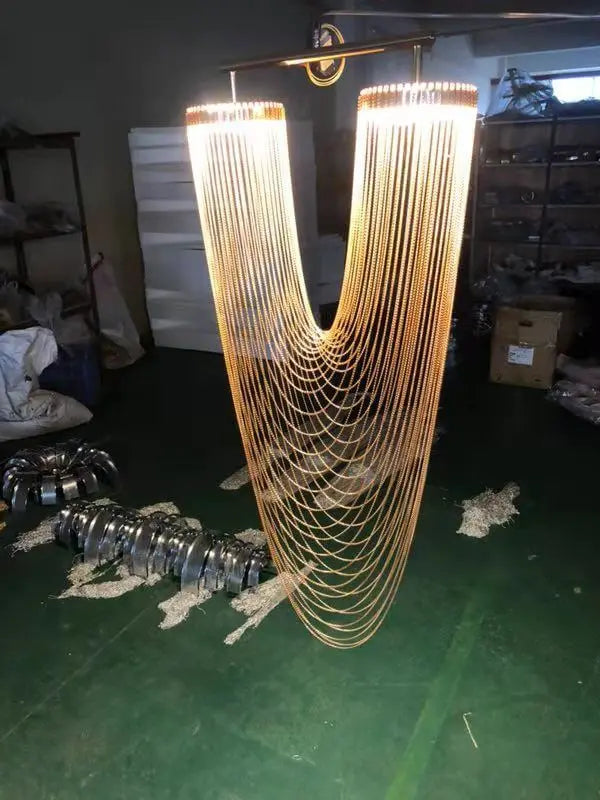 LED Retro Iron Chain LED Chandelier ChandeliersLife®