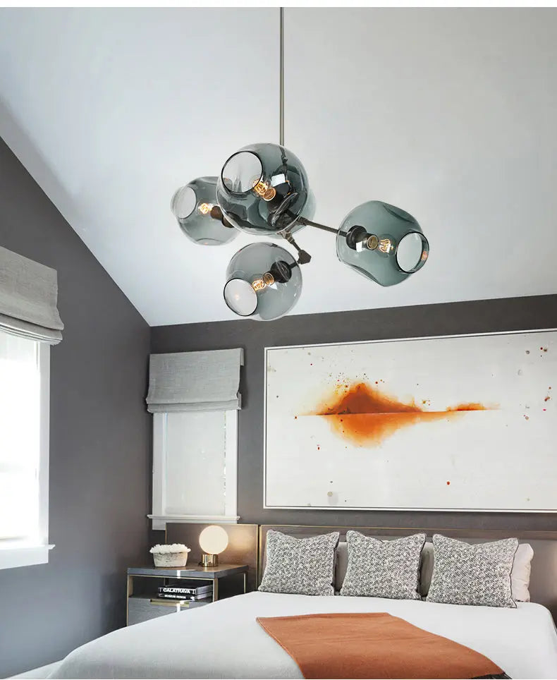 Modern Glass Designer Hanging Chandelier Nordic