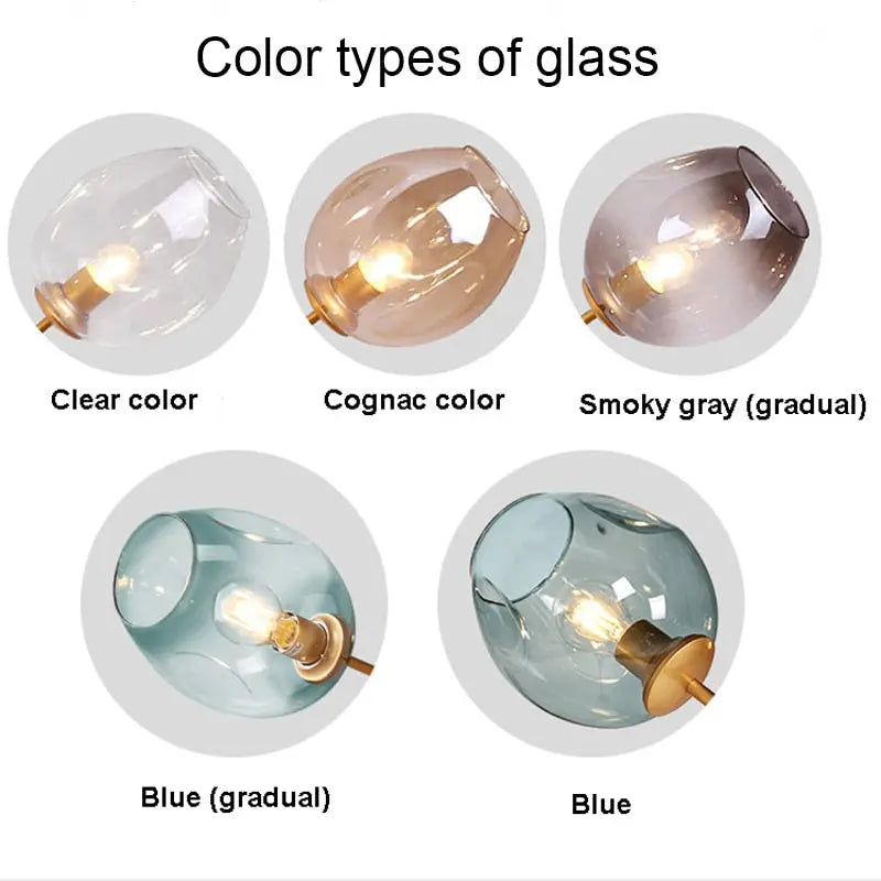 Modern Glass Designer Hanging Chandelier Nordic