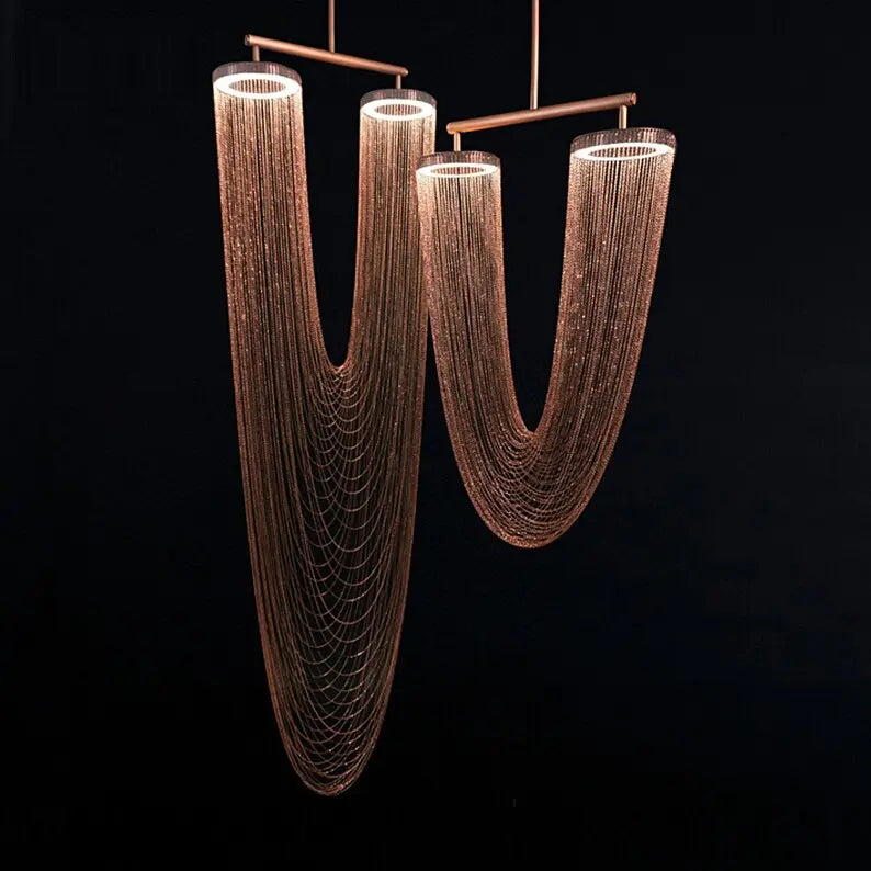 LED Retro Iron Chain LED Chandelier ChandeliersLife®