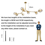 Modern Glass Designer Hanging Chandelier Nordic