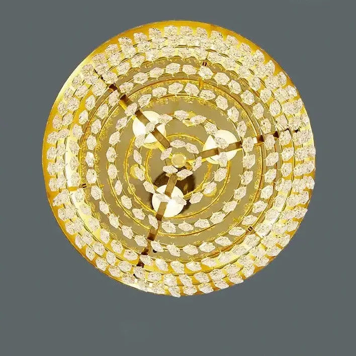 Gold Iron Luxury Retro Living Room Fashion Chandelier ChandeliersLife®