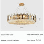 Large Crystal Chandelier Nordic