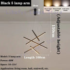 Black Stair Creative Personality Chandelier ChandeliersLife®