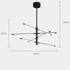 Modern Metal LED Tube Chandelier Luxury ChandeliersLife®