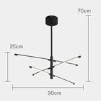 Modern Metal LED Tube Chandelier Luxury ChandeliersLife®