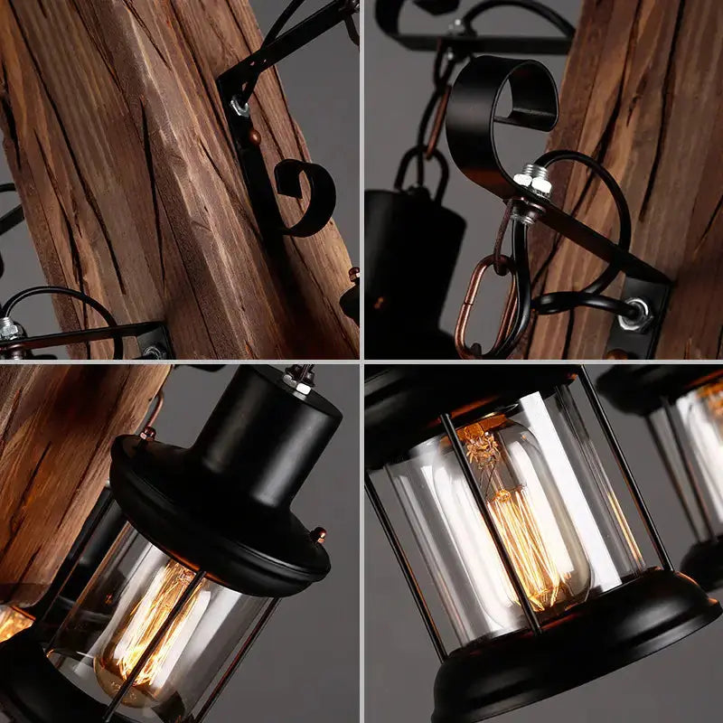 Retro Wood Chandelier ChandeliersLife®
