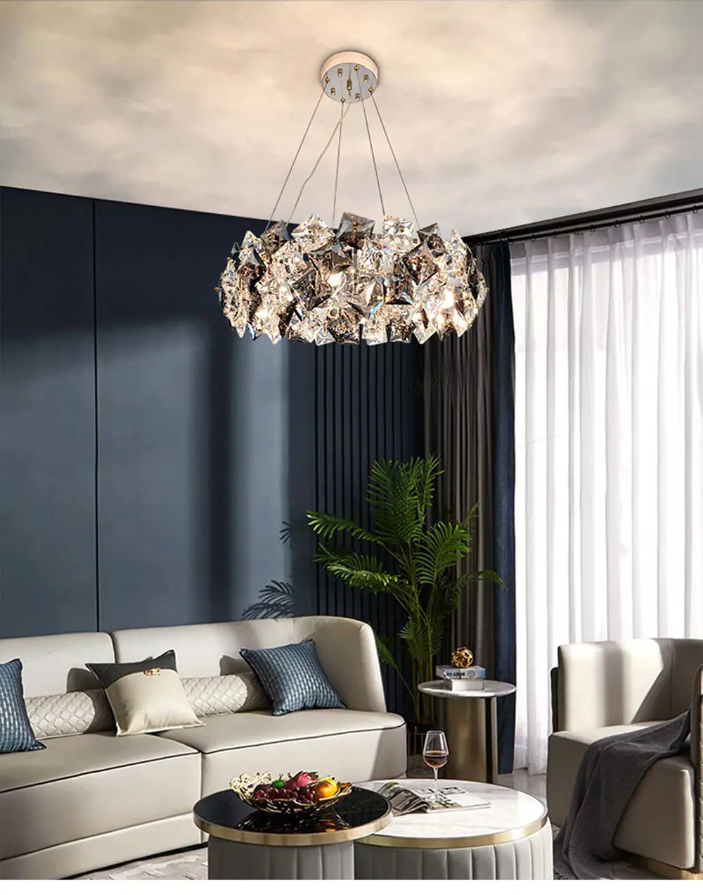 Dandelion Round Crystal Special Modern Chandelier ChandeliersLife®