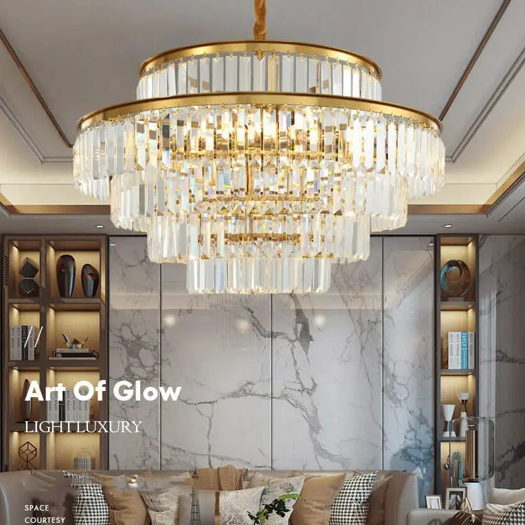 Living Room Crystal Chandelier ChandeliersLife®