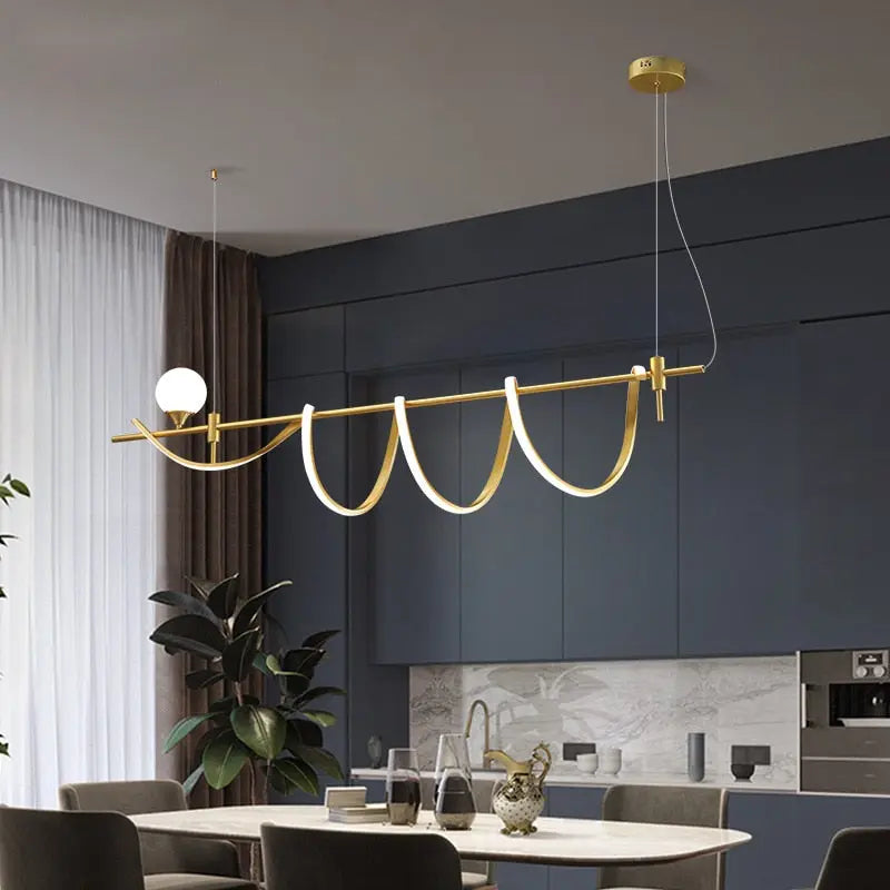 2024 Luxury Dining Table Chandelier Nordic