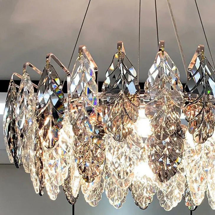 Modern Living Room Gold Deluxe Chandelier ChandeliersLife®