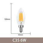 6 Pack Edison Filament Bulbs ChandeliersLife®