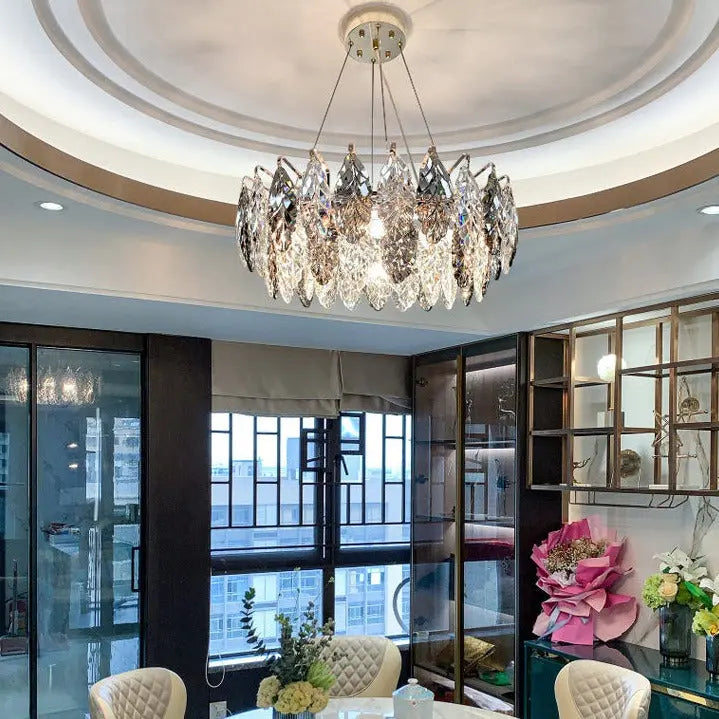 Modern Living Room Gold Deluxe Chandelier ChandeliersLife®