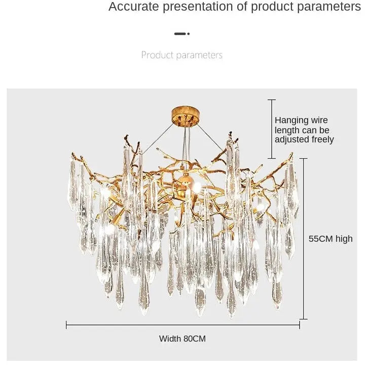 Luxury Living Room Crystal Lamp Villa Designer ChandeliersLife®